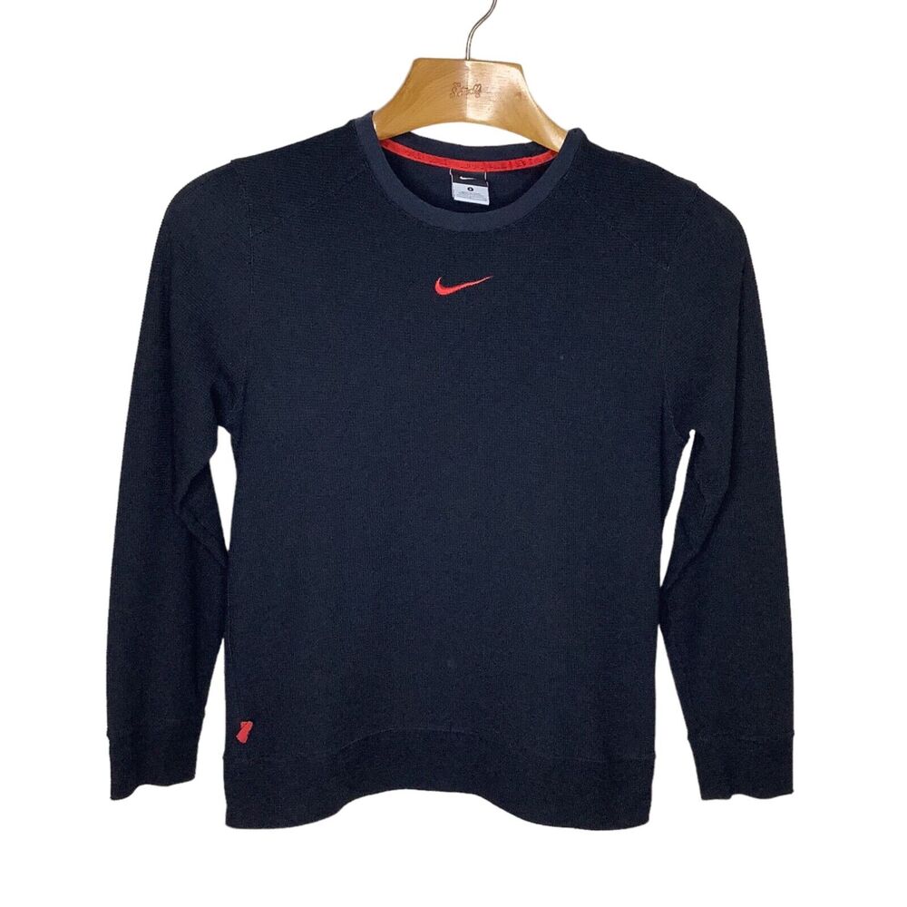 Nike Thermal Small Black Mamba Kobe Bryant Waffle Knit Center Swoosh Y2K